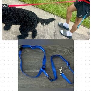 Blue Runners leash hands free waist or cross body